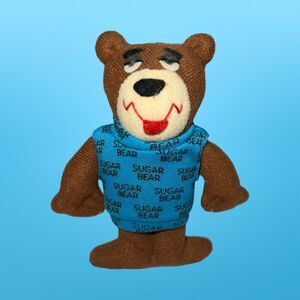 Vintage General Mills Sugar Bear Sugar Puff Cereal Plush 4.5”